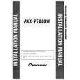 PIONEER AVXP7800W Manual de Servicio