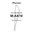 PIONEER M-AX10/KU/CA Manual de Usuario