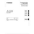 PIONEER A225 Manual de Usuario