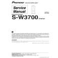 PIONEER S-W3700 Manual de Servicio