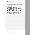 PIONEER VSX915K Manual de Usuario