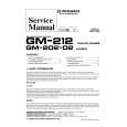PIONEER GM212 X1H/UC+ X1H/ Manual de Servicio