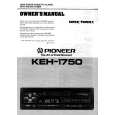 PIONEER KEH1750 Manual de Usuario