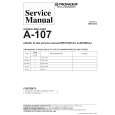 PIONEER A107 II Manual de Servicio