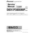 PIONEER DEH-P3800MPXU Manual de Servicio
