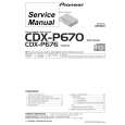 PIONEER CDX-P670ES Manual de Servicio