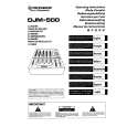 PIONEER DJM-500 Manual de Usuario