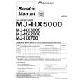 PIONEER MJHX700 Manual de Servicio