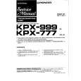 PIONEER KPX999 Manual de Servicio