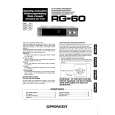 PIONEER RG60 Manual de Usuario