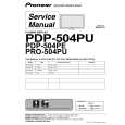 PIONEER PDP-504PG/TLDFR Manual de Servicio