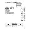PIONEER GR777 Manual de Usuario