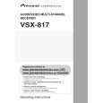 PIONEER VSX-817-K/KUXJ/CA Manual de Usuario