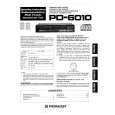 PIONEER PD6010 Manual de Usuario