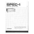 PIONEER SPEC-1 Manual de Usuario