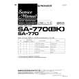 PIONEER SA770BK Manual de Servicio