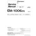 PIONEER GM1006ZG Manual de Servicio