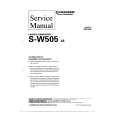 PIONEER SW505 XE Manual de Servicio