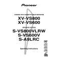 PIONEER XV-VS600/DDXJ/RB Manual de Usuario