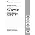 PIONEER XV-DV131 Manual de Usuario