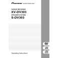 PIONEER XV-DV303 Manual de Usuario