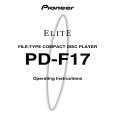 PIONEER PD-F17 Manual de Usuario