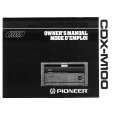 PIONEER CDX-M100 Manual de Usuario