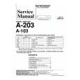 PIONEER A203 Manual de Servicio