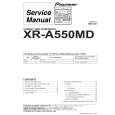 PIONEER XRA550MD Manual de Servicio