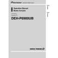 PIONEER DEH-P6900UB/XN/UC Manual de Usuario