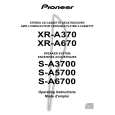 PIONEER XRA670 Manual de Usuario