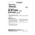 PIONEER SP770V XJM/E Manual de Servicio