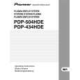 PIONEER PDP434 Manual de Usuario