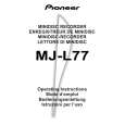 PIONEER MJL77 Manual de Usuario