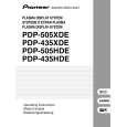 PIONEER PDP435PG Manual de Usuario