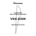PIONEER VSXD209 Manual de Usuario