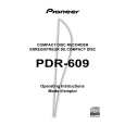 PIONEER PDR-609 Manual de Usuario
