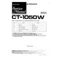 PIONEER CT-1050W Manual de Servicio