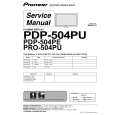 PIONEER PDP504PU Manual de Servicio