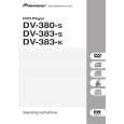 PIONEER DV383S Manual de Usuario