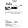 PIONEER SPD07 Manual de Servicio