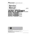 PIONEER AVIC-F500BT/XCN/RE Manual de Servicio