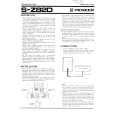 PIONEER SZ82D Manual de Usuario