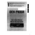 PIONEER DEH-P835R Manual de Usuario