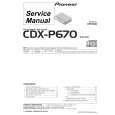 PIONEER CDXP670 Manual de Servicio