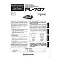 PIONEER PL707 Manual de Usuario