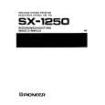 PIONEER SX-1250 Manual de Usuario