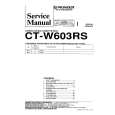 PIONEER CT-W603RS Manual de Servicio