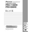 PIONEER PRO-1130HD Manual de Usuario