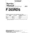 PIONEER F203RDS Manual de Servicio